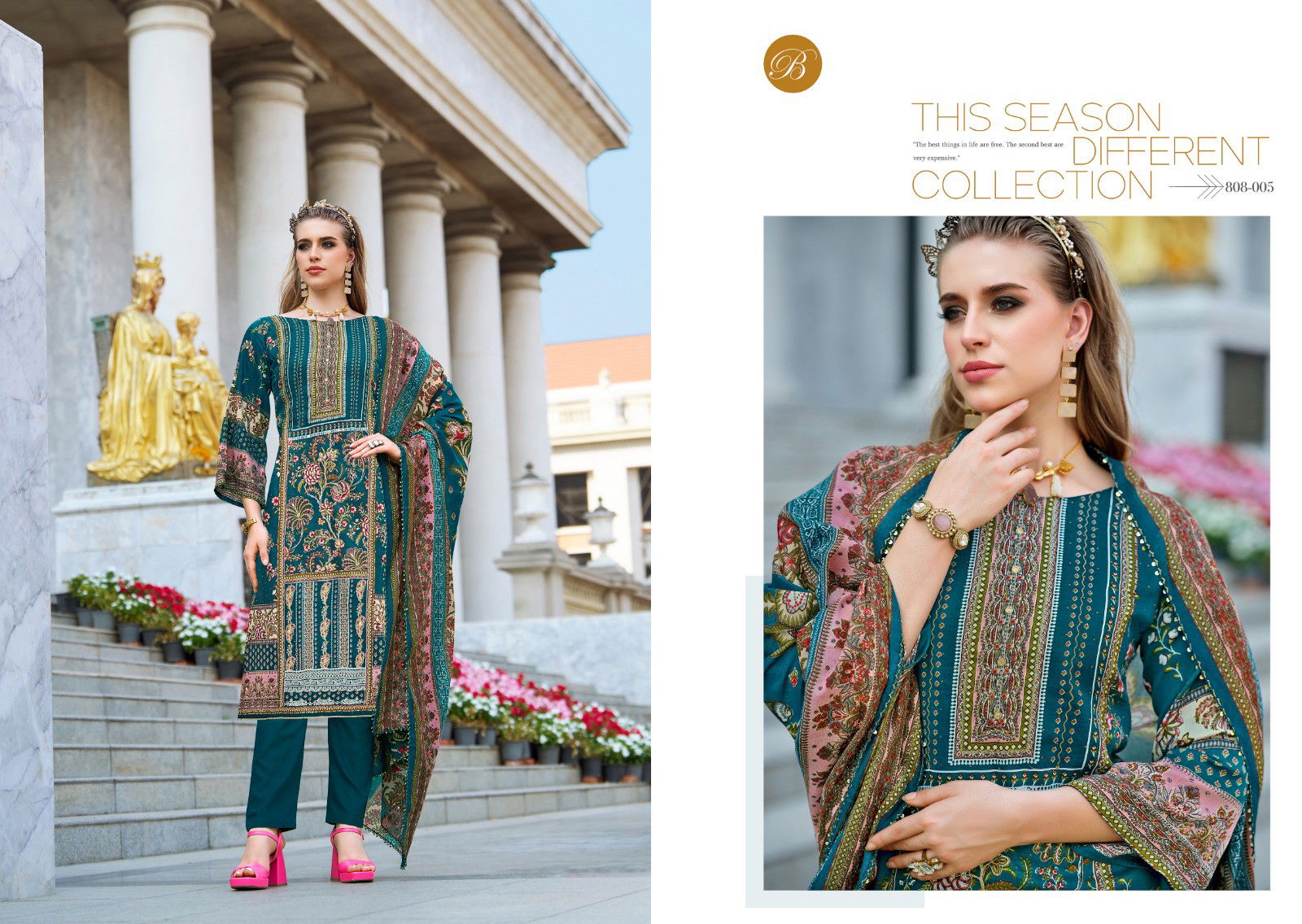 Belliza Dil E Nagma Jam Cotton Digital Printed Dress Material Collection